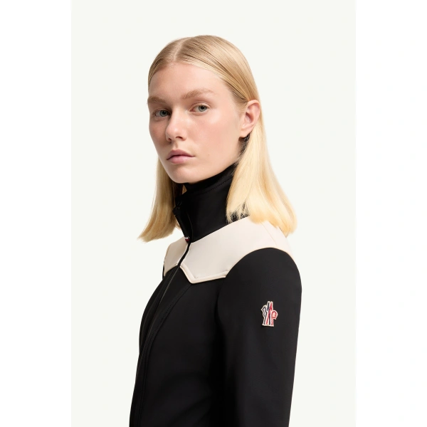 Moncler Ski Suit in Black, view 3 | Women's Ski Suits | Coveti
