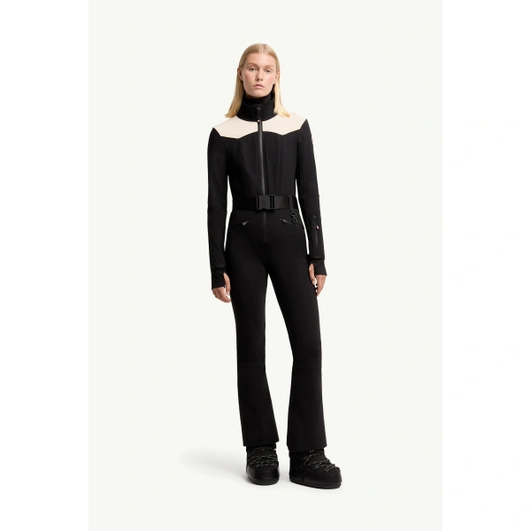 Moncler Ski Suit in Black, view 4 | Women's Ski Suits | Coveti