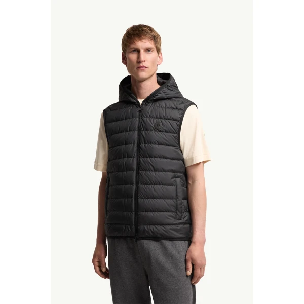 Moncler Skirnix 3-in-1 Short Down Jacket in Black, view 6 | Men's Jackets | Coveti