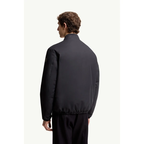 Moncler Tafoni Reversible Down Bomber Jacket in Navy Blue, view 5 | Men's Jackets | Coveti