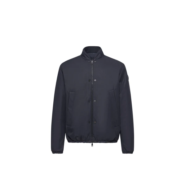 Moncler Tafoni Reversible Down Bomber Jacket in Navy Blue | Men's Jackets | Coveti