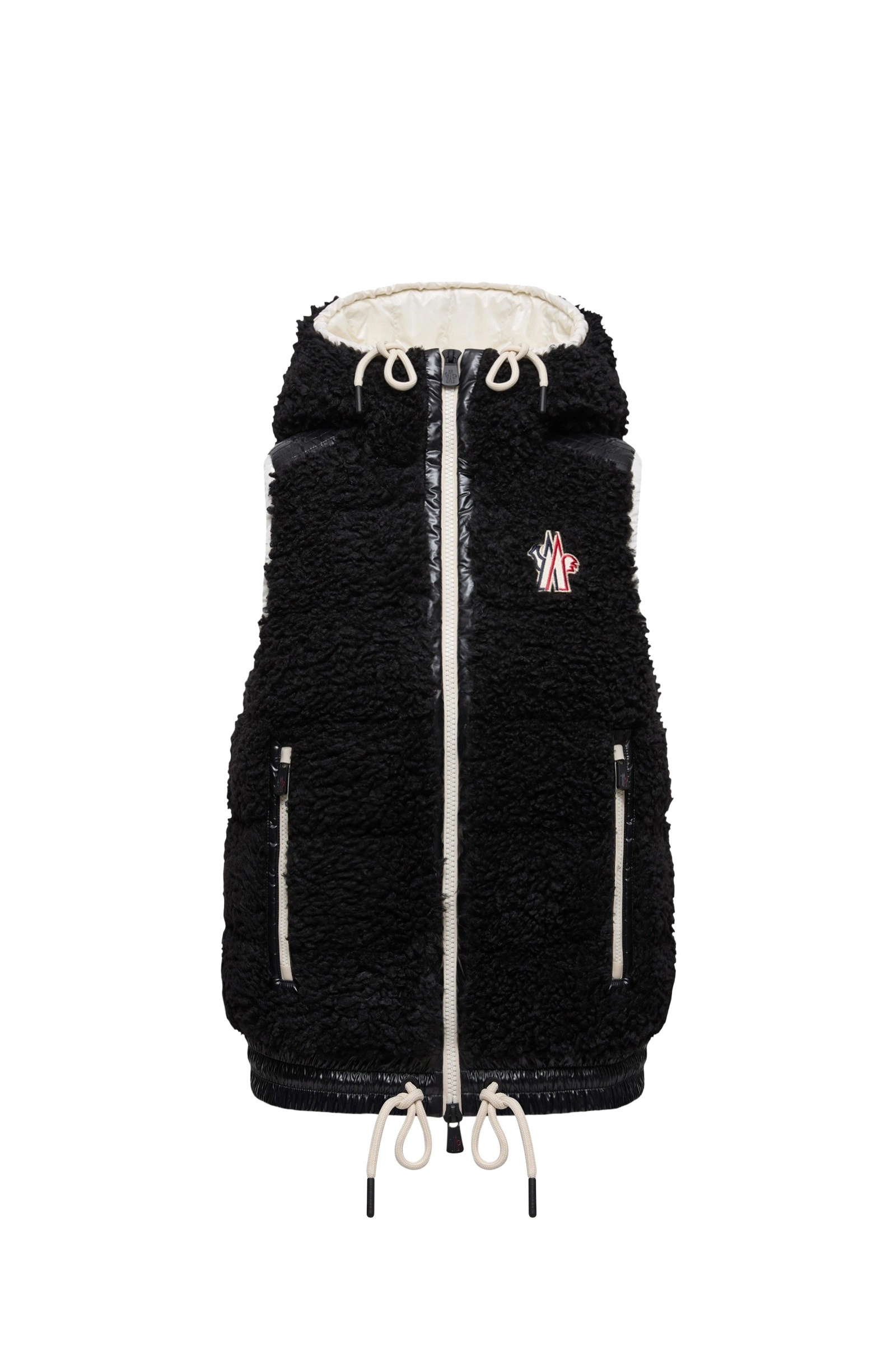 Moncler Teddy Hooded Insulated Gilet in Black Moncler Teddy Hooded Insulated Gilet in Black | Women's Vests and Gilets | Coveti