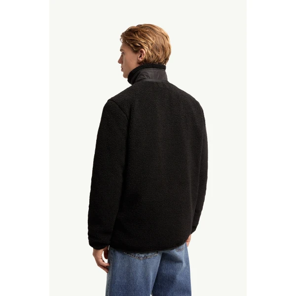 Moncler Teddy Zip-Up Sweatshirt in Black, view 5 | Men's Sweatshirts | Coveti