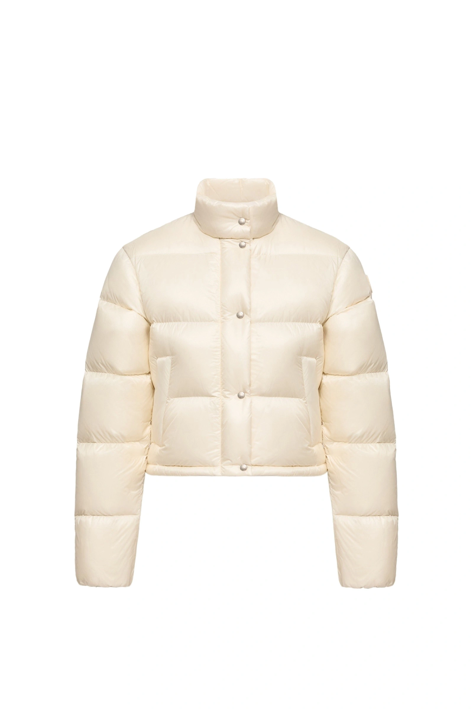 Moncler Tepice Short Down Jacket in White Ivory Moncler Tepice Short Down Jacket in White Ivory | Women's Puffer Jackets | Coveti