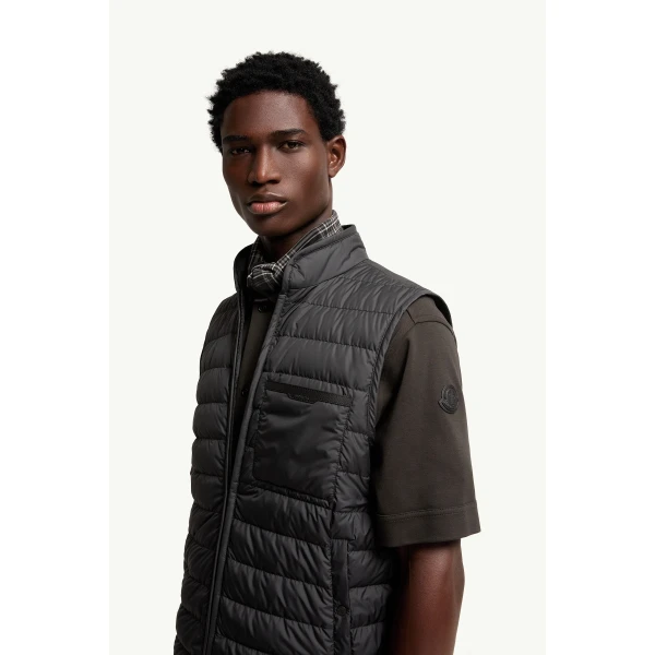 Moncler Thaldrik 3-in-1 Down Field Jacket in Black, view 3 | Men's Jackets | Coveti