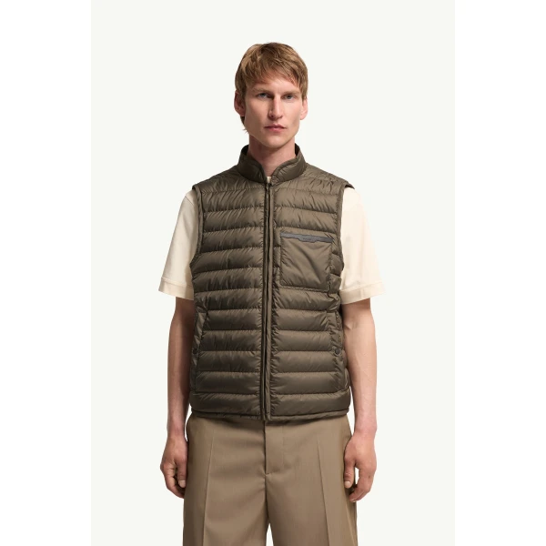 Moncler Thaldrik 3-in-1 Down Field Jacket in Olive Green, view 6 | Men's Jackets | Coveti