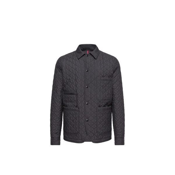 Moncler Theoline Diamond-Quilted Padded Jacket in Navy Blue | Men's Jackets | Coveti