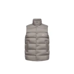 Moncler Tibb Down Gilet in Gray | Men's Jackets | Coveti