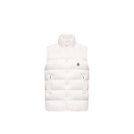 Moncler Tibb Down Gilet in White | Men's Jackets | Coveti