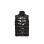 Moncler Tibb Glossy Down Gilet in Black | Men's Jackets | Coveti