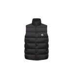 Moncler Tibb Matte Down Gilet in Black | Men's Jackets | Coveti