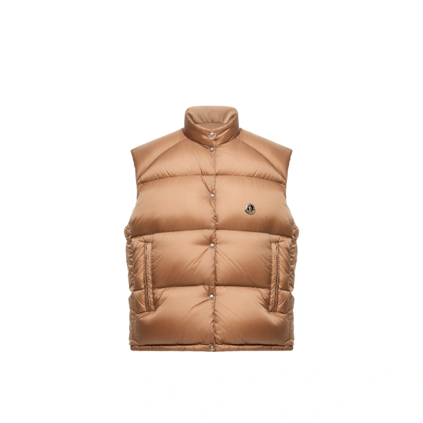 Tibb Reversible Down Gilet in Beige