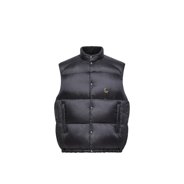 Moncler Tibb Reversible Down Gilet in Navy Blue | Men's Jackets | Coveti