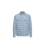 Moncler Tiriol Denim Down Shirt Jacket in Light Blue Moncler Tiriol Denim Down Shirt Jacket in Light Blue | Men's Jackets | Coveti