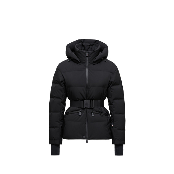 Moncler Tolima Hooded Insulated Ski Jacket in Black | Women's Ski Jackets | Coveti