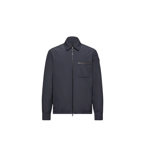Moncler Tollymore Down Shirt Jacket in Navy Blue | Men's Jackets | Coveti