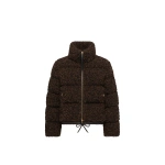 Moncler Trascendance Tweed Short Down Jacket in Black | Women's Tweed Jackets | Coveti