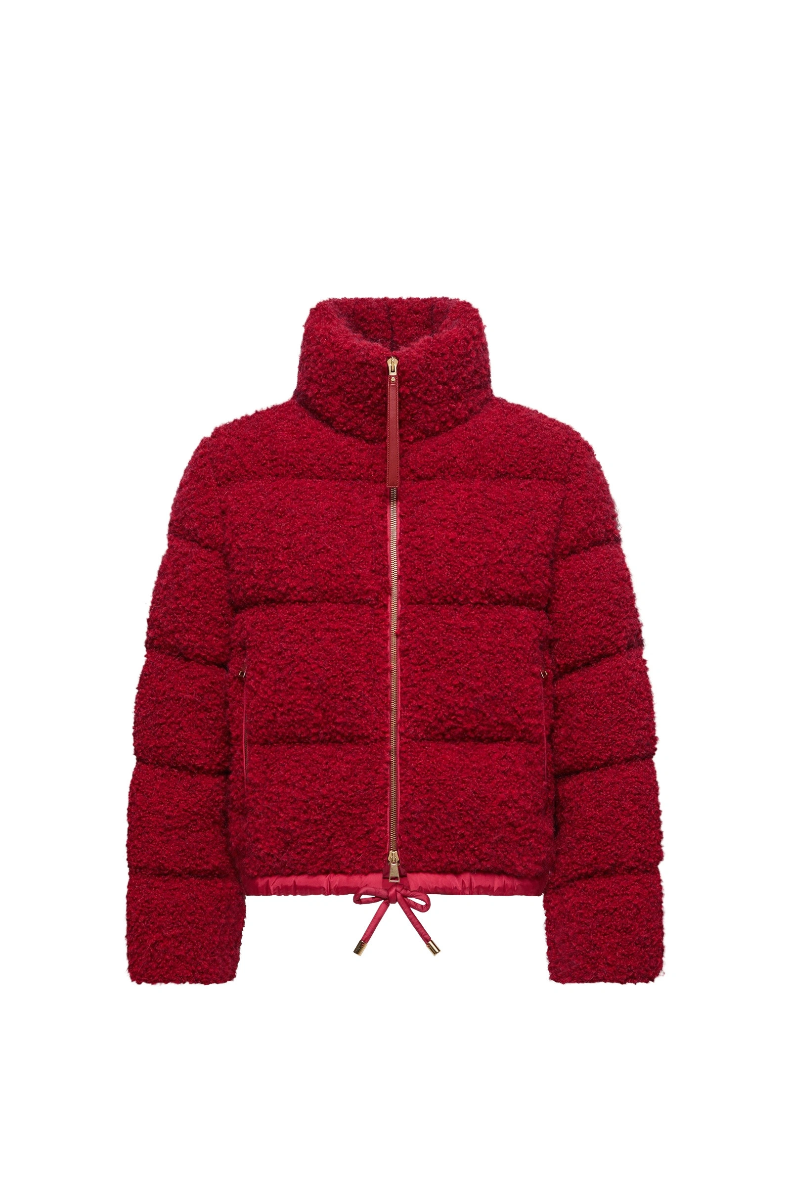 Moncler Trascendance Tweed Short Down Jacket in Red Moncler Trascendance Tweed Short Down Jacket in Red | Women's Tweed Jackets | Coveti