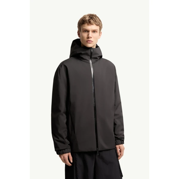 Moncler Trelatete Hooded Down Jacket in Black, view 4 | Men's Jackets | Coveti