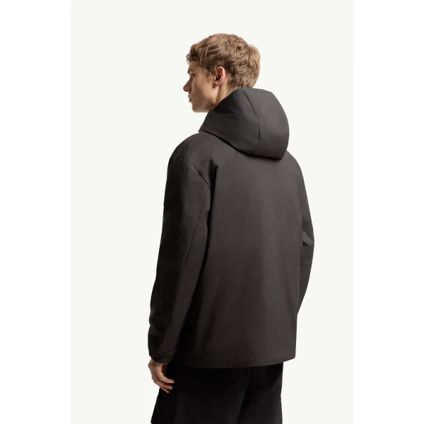 Moncler Trelatete Hooded Down Jacket in Black, view 5 | Men's Jackets | Coveti