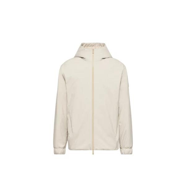 Moncler Trelatete Hooded Down Jacket in Light Beige | Men's Jackets | Coveti