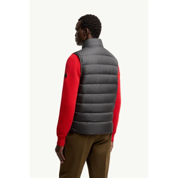 Moncler Treompan Down Gilet in Black, view 5 | Men's Jackets | Coveti