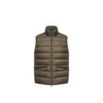 Moncler Treompan Down Gilet in Olive Green | Men's Jackets | Coveti