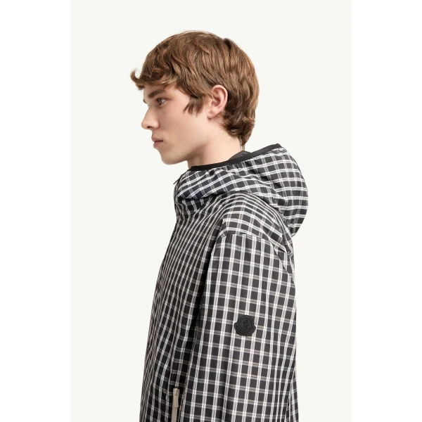 Moncler Vandelli Reversible Hooded Jacket in Black, view 3 | Men's Jackets | Coveti