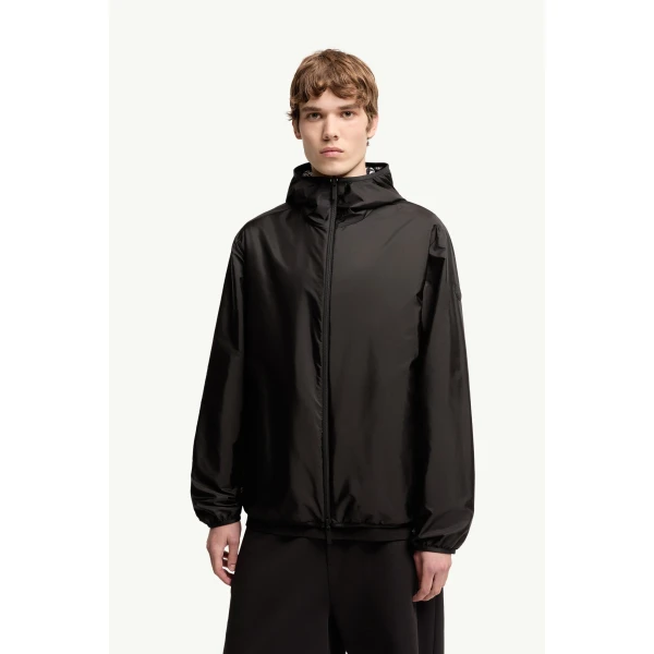 Moncler Vandelli Reversible Hooded Jacket in Black, view 4 | Men's Jackets | Coveti