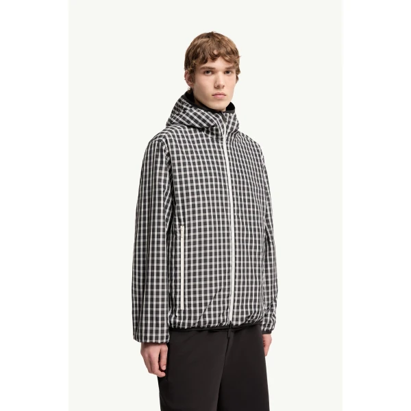 Moncler Vandelli Reversible Hooded Jacket in Black, view 6 | Men's Jackets | Coveti