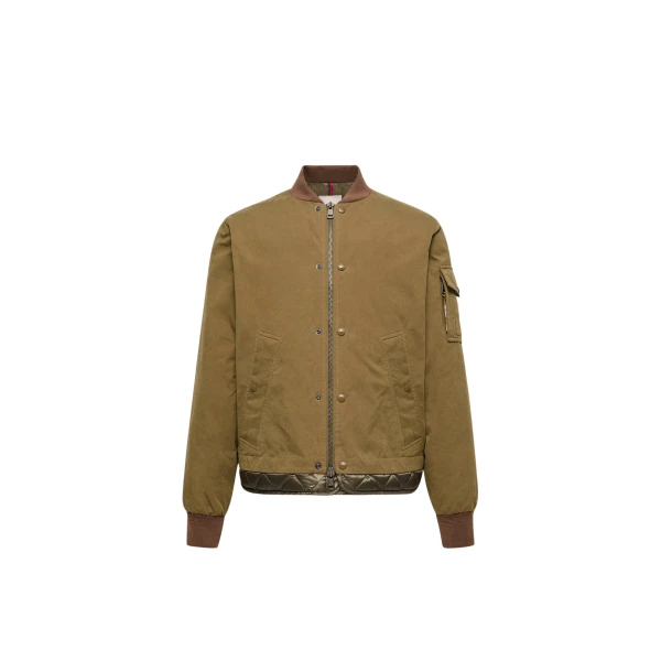 Moncler Venclis Short Down Jacket in Olive Brown | Men's Jackets | Coveti