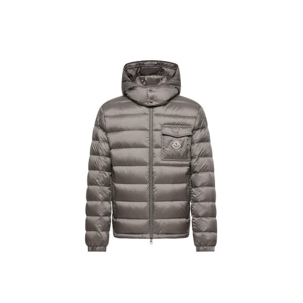 Verith Hooded Short Down Jacket in Gray