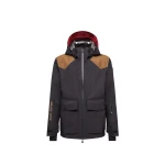 Moncler Vernon Hooded GORE-TEX Laminate Ski Jacket in Dark Blue | Men's Skiwear | Coveti