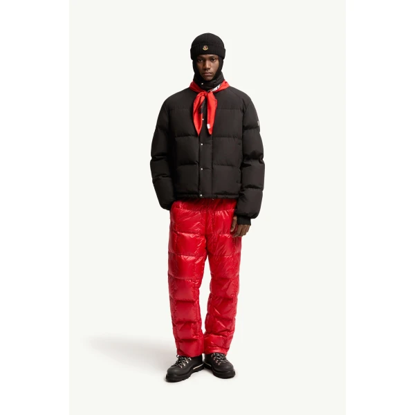 Moncler Verone Short Down Jacket in Black, view 2 | Men's Jackets | Coveti