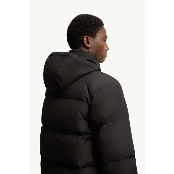 Moncler Verone Short Down Jacket in Black, view 6 | Men's Jackets | Coveti
