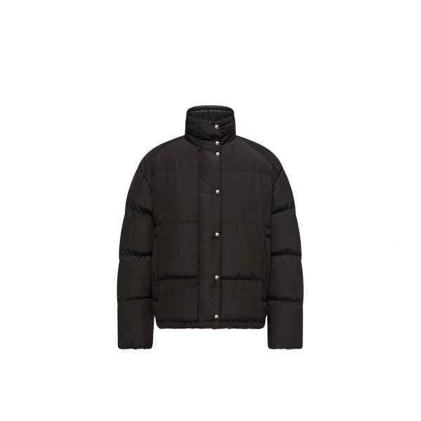 Moncler Verone Short Down Jacket in Black | Women's Puffer Jackets | Coveti