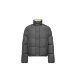 Moncler Verone Short Down Jacket in Dark Gray | Men's Jackets | Coveti