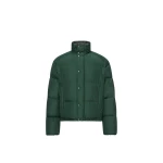Moncler Verone Short Down Jacket in Dark Green | Men's Jackets | Coveti