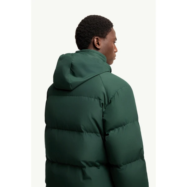 Moncler Verone Short Down Jacket in Dark Green, view 6 | Men's Jackets | Coveti