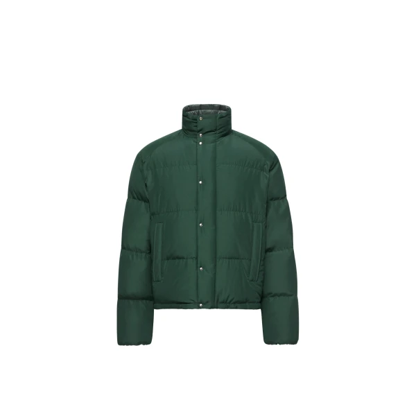 Moncler Verone Short Down Jacket in Dark Green | Men's Jackets | Coveti