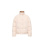 Moncler Verone Short Down Jacket in Light Pink | Women's Puffer Jackets | Coveti