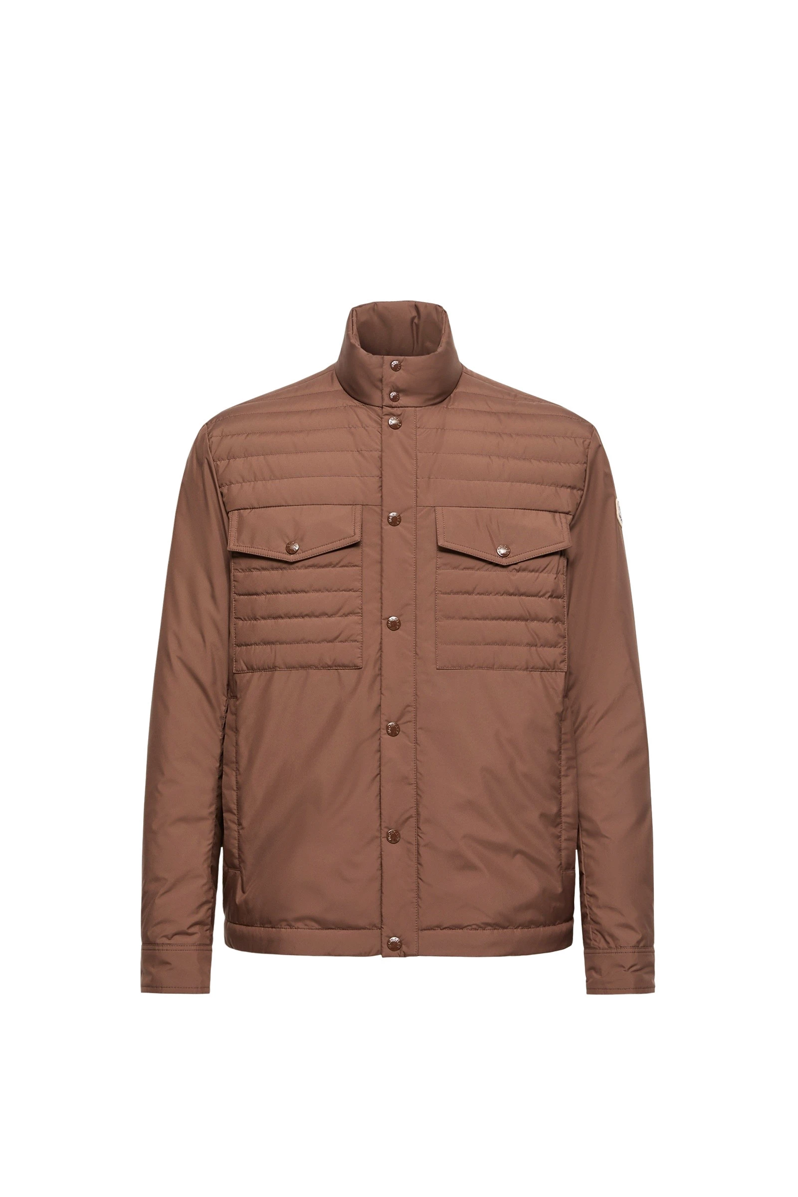 Moncler Vnorviane Short Down Jacket in Brown Moncler Vnorviane Short Down Jacket in Brown | Men's Jackets | Coveti