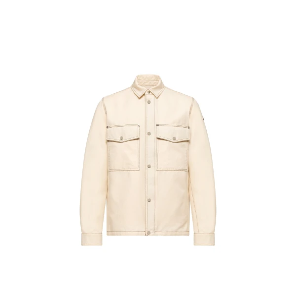 Watagua Cotton & Linen Blend Shirt Jacket in White Ivory