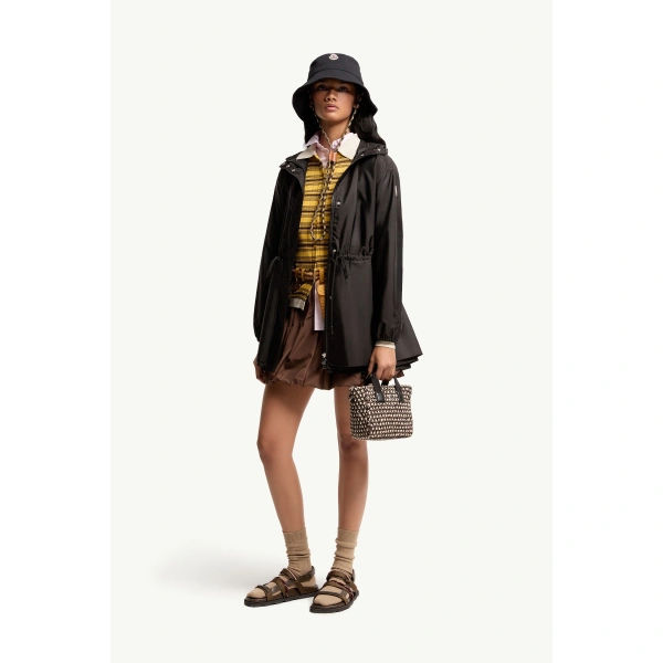 Moncler Weteau Hooded Jacket in Black, view 2 | Women's Jackets | Coveti