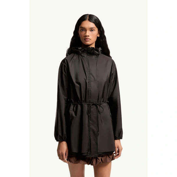 Moncler Weteau Hooded Jacket in Black, view 4 | Women's Jackets | Coveti