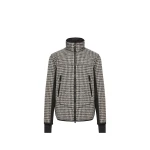 Moncler Wool Blend Vichy Zip-Up Sweatshirt in Black & White Moncler Wool Blend Vichy Zip-Up Sweatshirt in Black & White | Men's Sweatshirts | Coveti