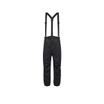 Moncler Wool Denim Ski Bib in Dark Blue | Men's Skiwear | Coveti