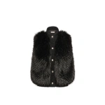 Moncler Wool Down Gilet in Black | Women's Vests and Gilets | Coveti
