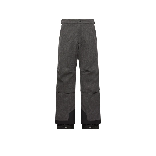 Wool Ski Trousers in Dark Gray