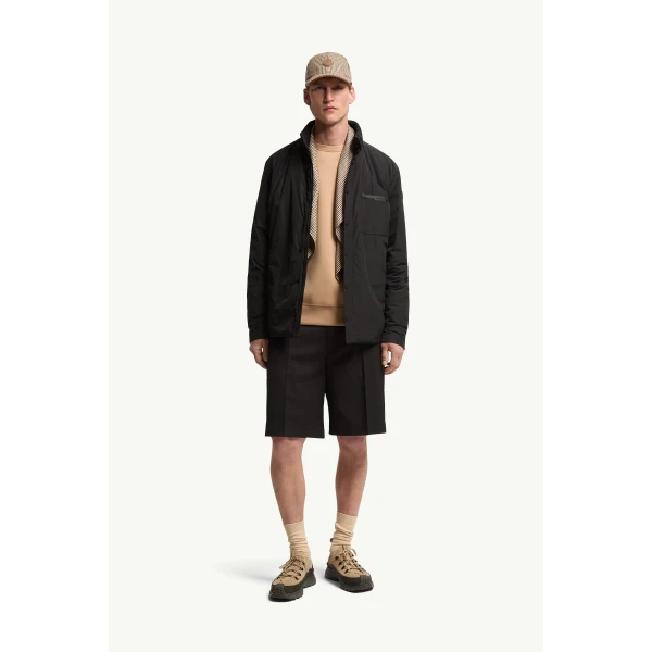 Moncler Yndale Short Down Jacket in Black, view 2 | Men's Jackets | Coveti